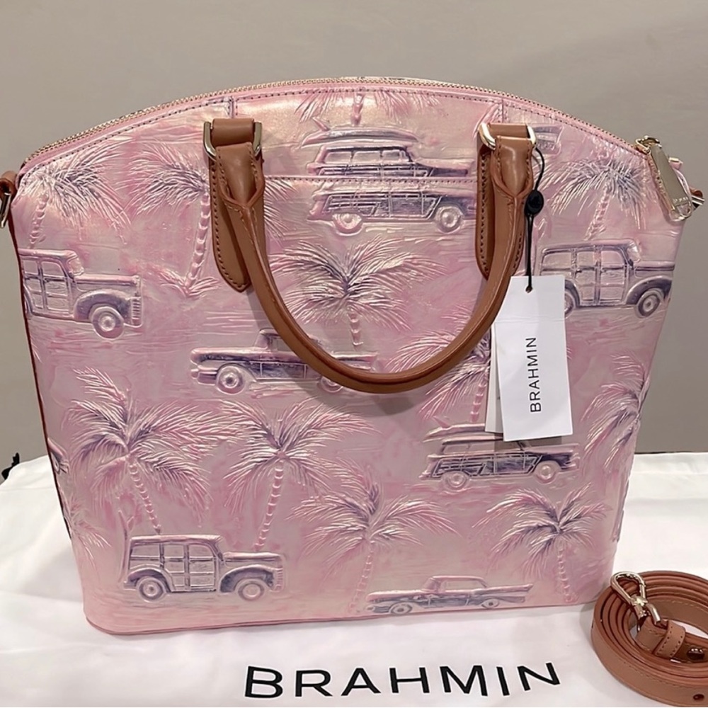 Brahmin Large Duxbury Satchel Optimism Copa Cabana